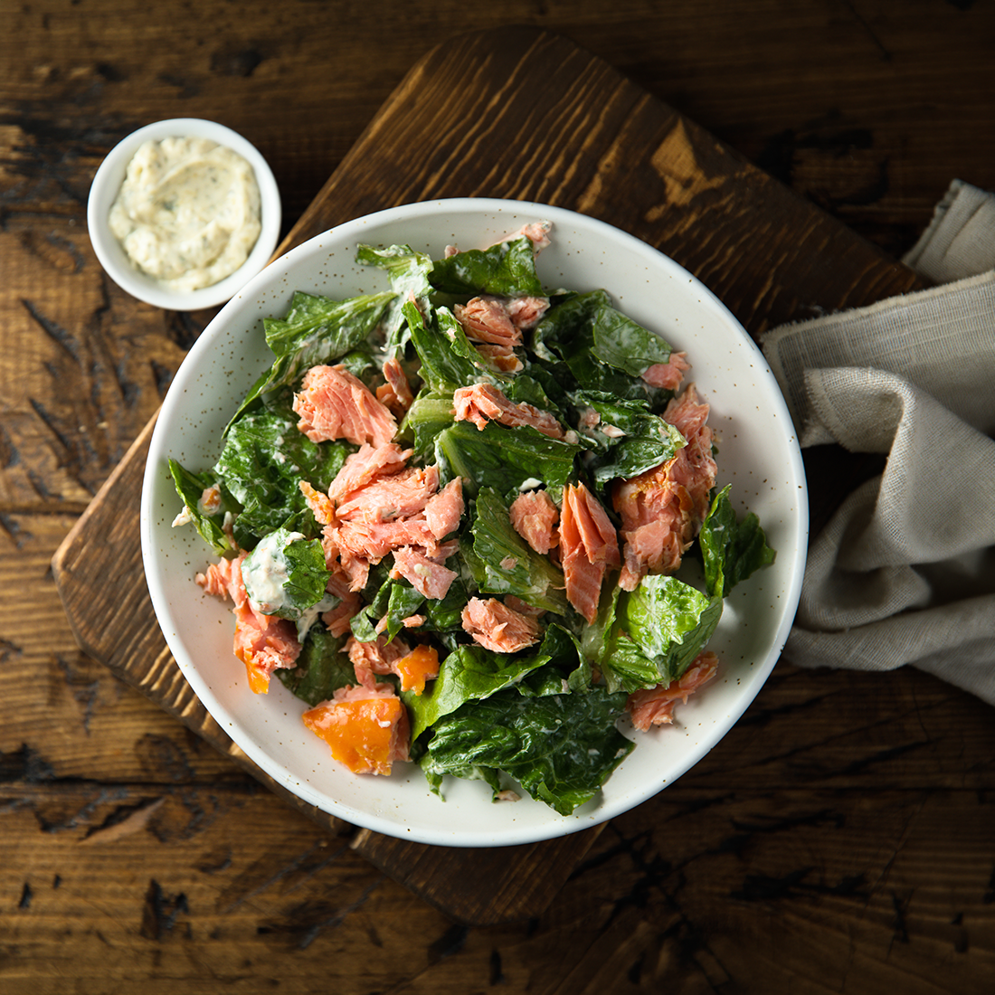 Flaky Salmon Side Salad