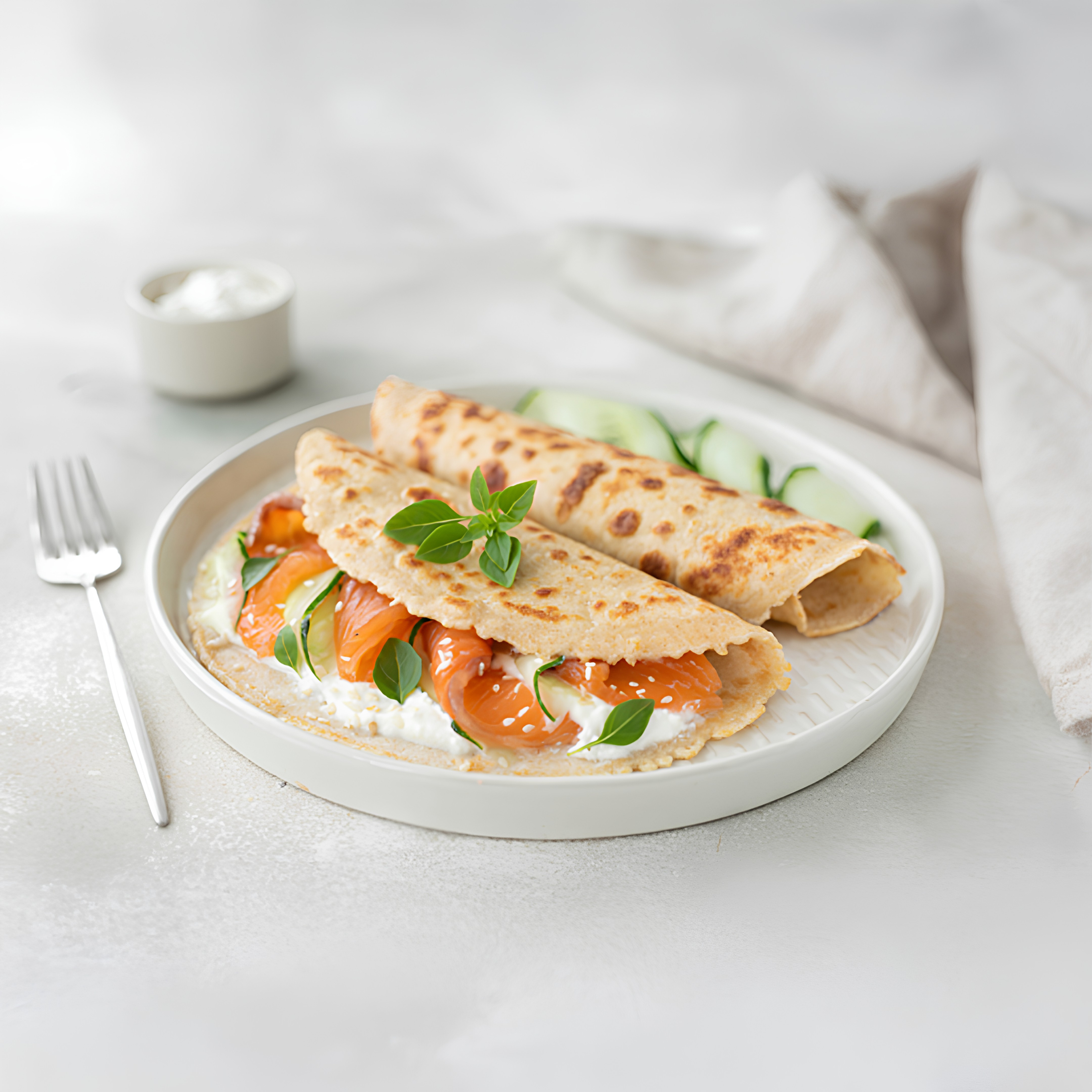 Smoked Salmon Pancakes