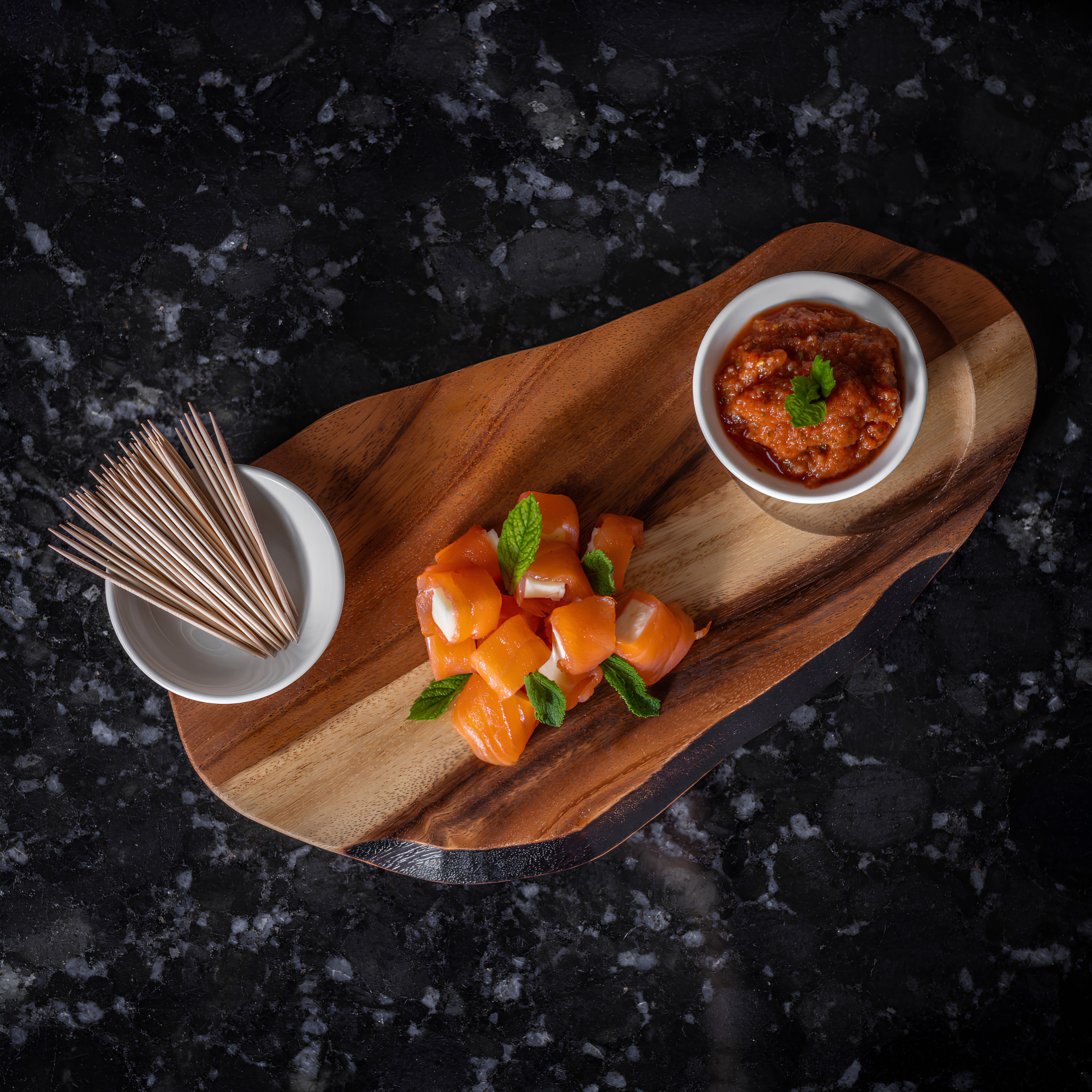 Smoked Salmon and Halloumi Bites