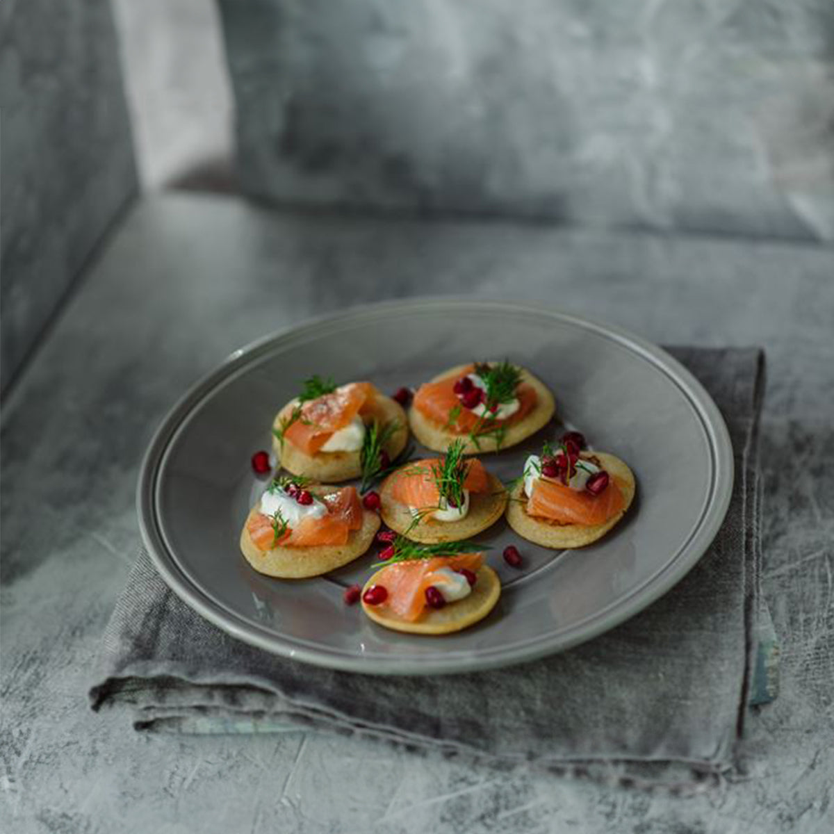 Smoked Scottish Salmon Blinis